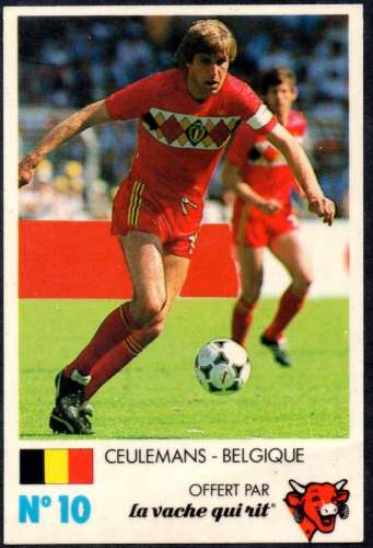 9 - Football - Vache qui rit - N° 10 Ceulemans - Belgique - 1985