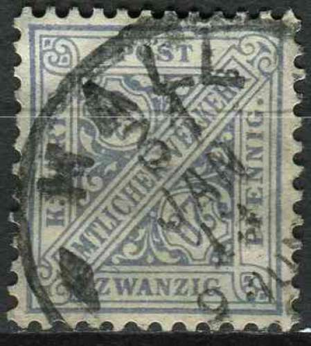 WURTEMBERG 1907 OBLITERE SERVICE N° 49