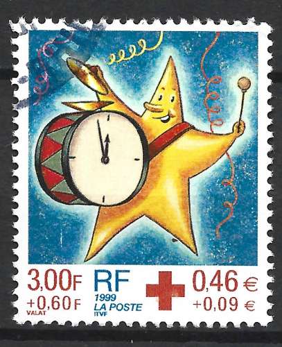 France 1999 - Y & T : 3288 - Croix-Rouge : étoile musicale