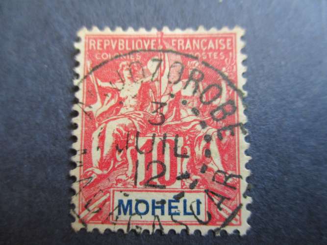 moheli y & t  5 obl  1906