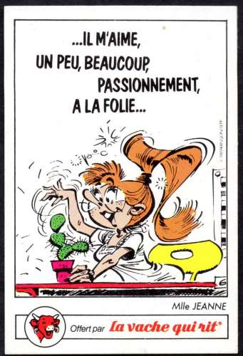 1 - Gaston Lagaffe et ses amis - Mlle Jeanne - la vache qui rit