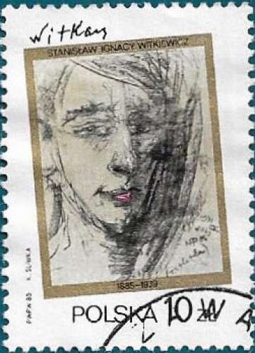 POLOGNE 1985 - Self-portrait Peintures de Stanislaw Ignacy Witkiewicz Yt:PL 2820