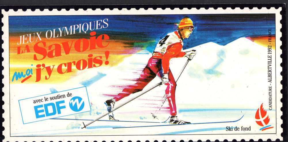 BF135-3 - Candidature JO Albertville 92 - Ski de fond
