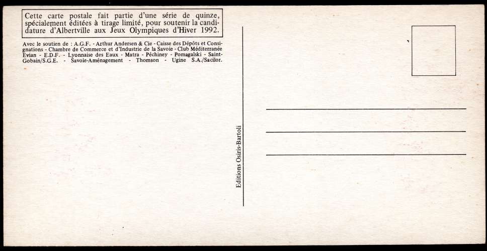 BF135-12 - Candidature JO Albertville 92 - Descente
