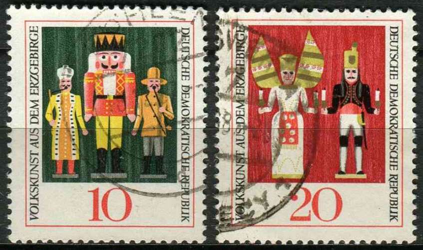 ALLEMAGNE RDA 1967 OBLITERE N° 1028 1029