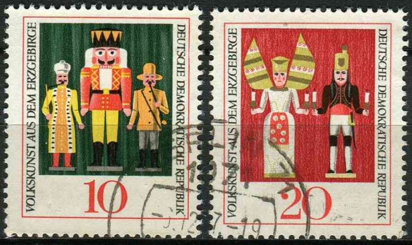 ALLEMAGNE RDA 1967 OBLITERE N° 1028 1029