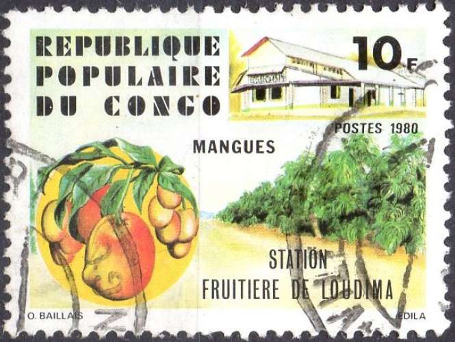 5601 - Y&T n° 604 - oblitéré - Mangues - 1980 - Congo
