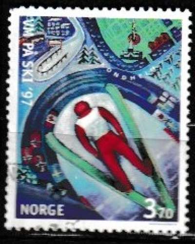 Norvege 1997 YT 1199 Obl Championnat du monde saut à ski