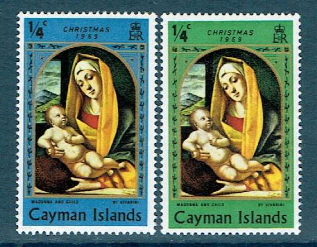 GB ILES CAIMANS 1969 - YT 244 245 MNH.