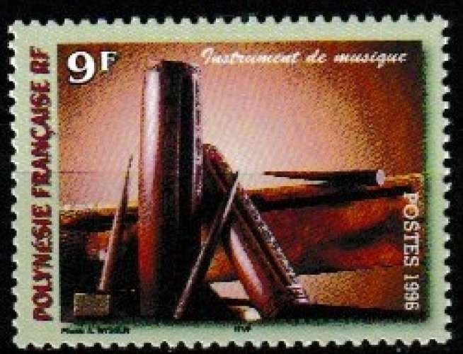 Polynésie française 1996 YT 514 MNH Instrument de musique Toere