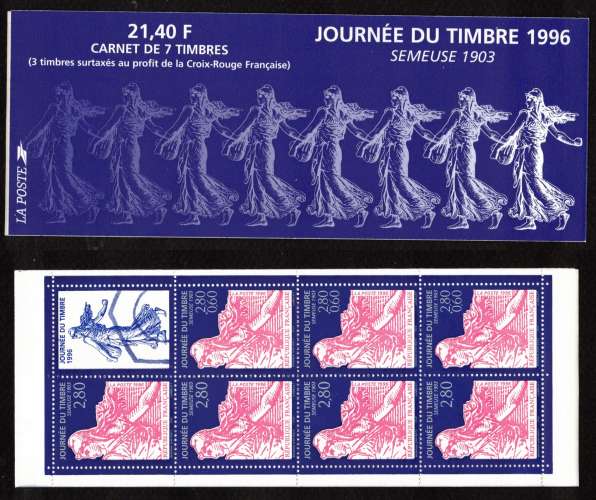  France 1996 carnet non plié Y&T  BC2992 ** journée du timbre