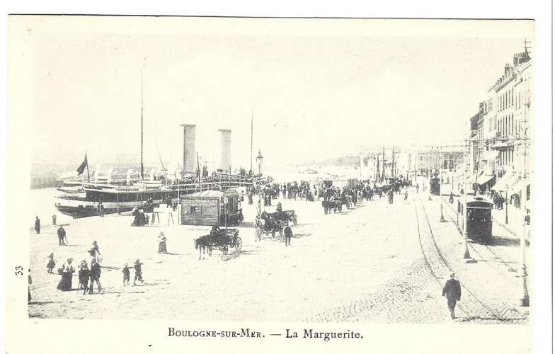 cpa 62 Boulogne sur Mer La Marguerite ( Steamer vqpeur )