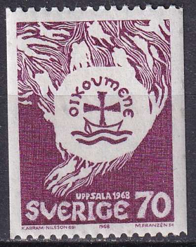suede ... n° 595  neuf sans gomme ... 1968