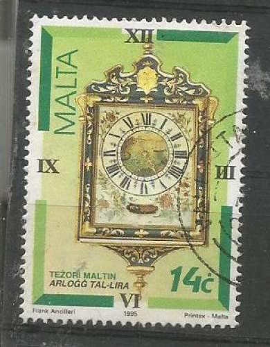 Malte 1995 - YT n° 944 - Horloge ancienne
