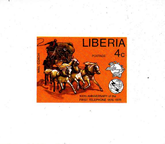 Liberia Epreuve de luxe du 713 / Centenaire première liaison téléphonique