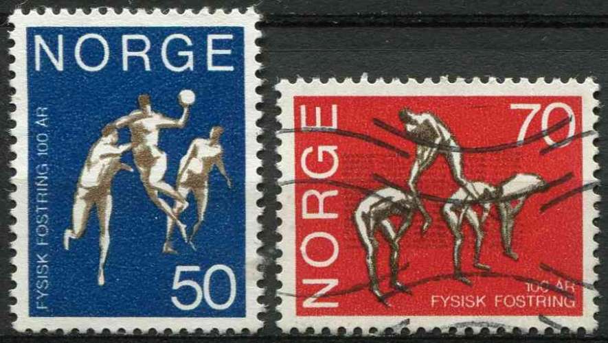 NORVEGE 1970 OBLITERE N° 573 574