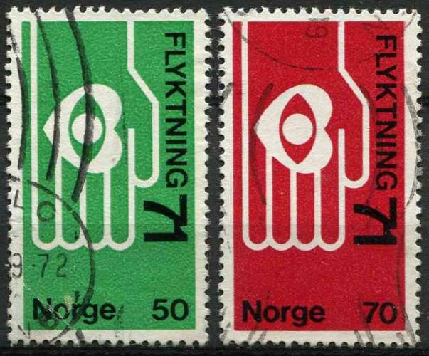 NORVEGE 1971 OBLITERE N° 579 580