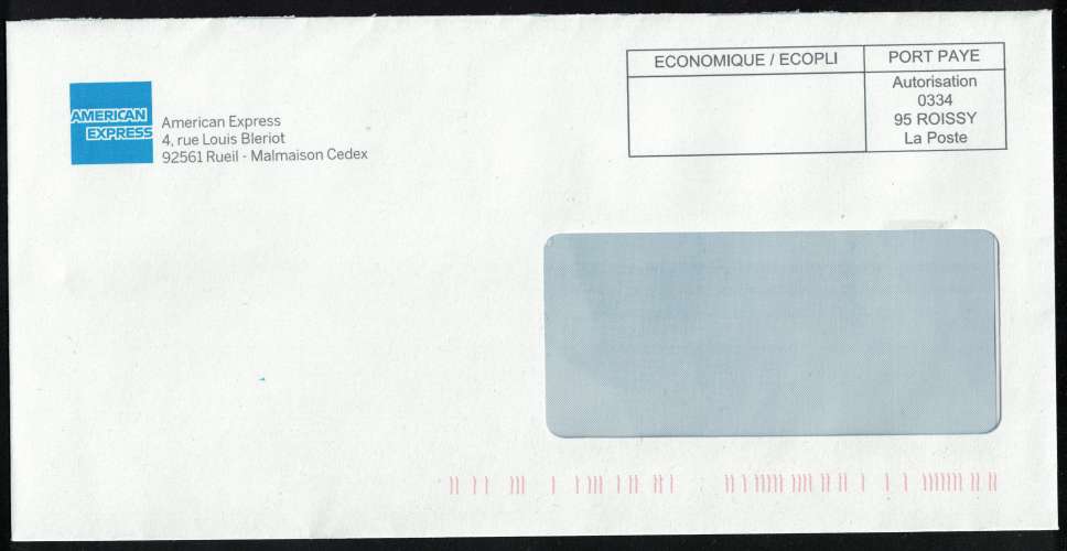 France EMA Empreinte Postmark American Express 92561 Rueil Malmaison