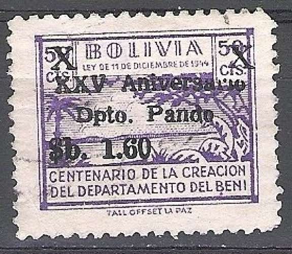 Bolivia 1966 Michel 738 O Cote (2005) 0.30 Euro Paysage de Beni Cachet rond