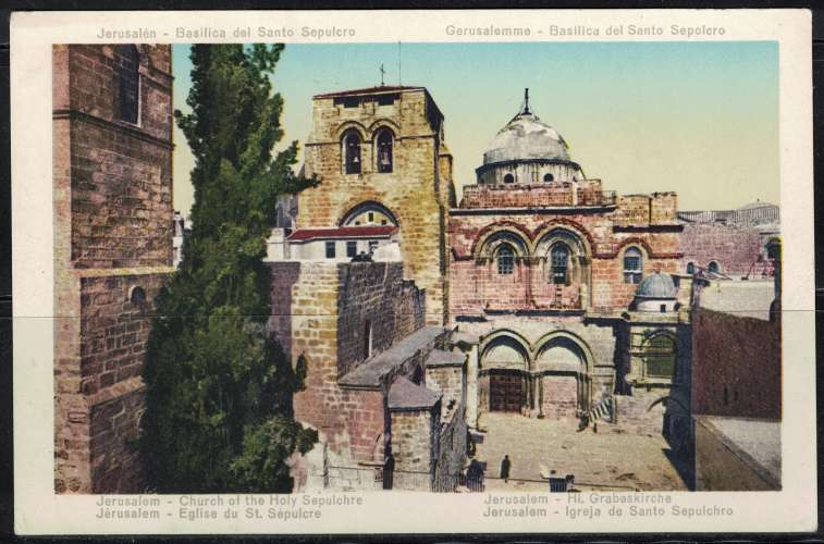 Israël Carte Postale Postcard Jérusalem Eglise du Saint Sépulcre
