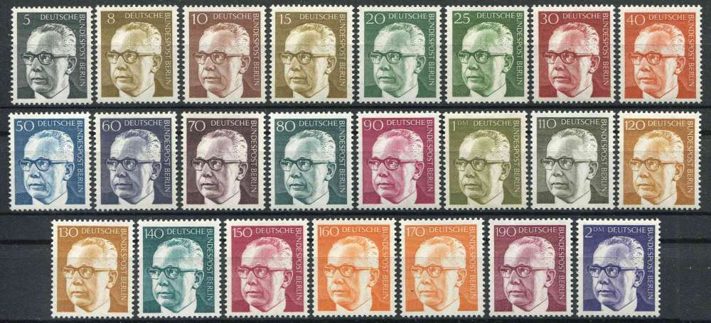 ALLEMAGNE BERLIN 1970 NEUF** MNH N° 339 à 352