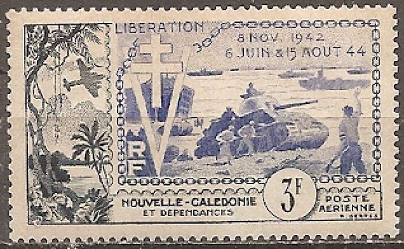 nouvelle-caledonie ... P.A. n° 65  neuf** ... 1954
