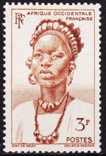 Afrique occidentale française - Année 1947 - Y&T N°44*