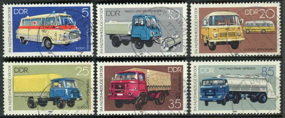 ALLEMAGNE RDA 1982 OBLITERE N° 2393 à 2398