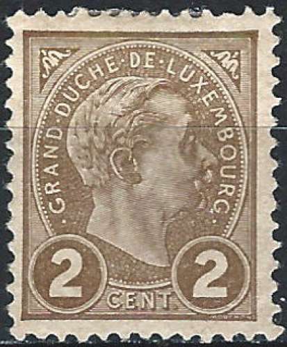 Luxembourg - 1895 - Y & T n° 70 - MH (léger aminci)