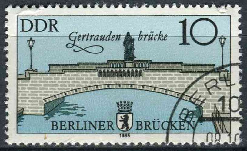 ALLEMAGNE RDA 1985 OBLITERE N° 2595 Ponts