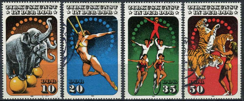 ALLEMAGNE RDA 1985 OBLITERE N° 2606 à 2609
