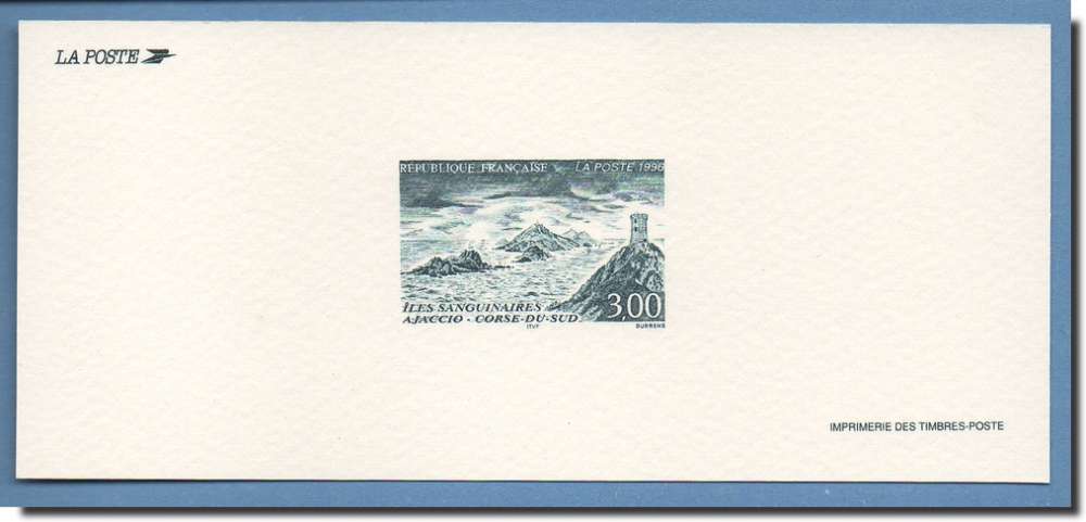  Gravure N° 3019 îles Sanguinaires Ajaccio 1996 PHARE