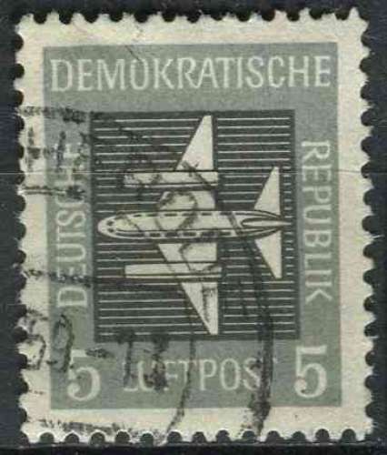 ALLEMAGNE RDA 1957 OBLITERE Poste aérienne N° 1