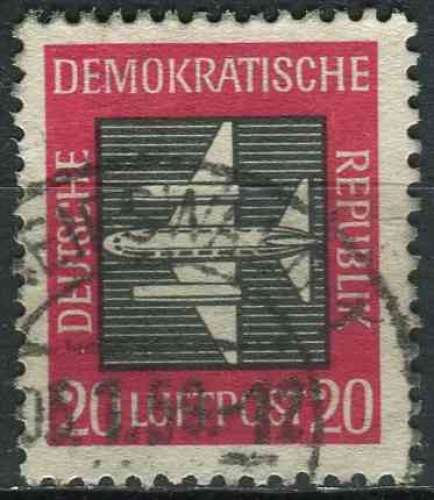 ALLEMAGNE RDA 1957 OBLITERE Poste aérienne N° 2