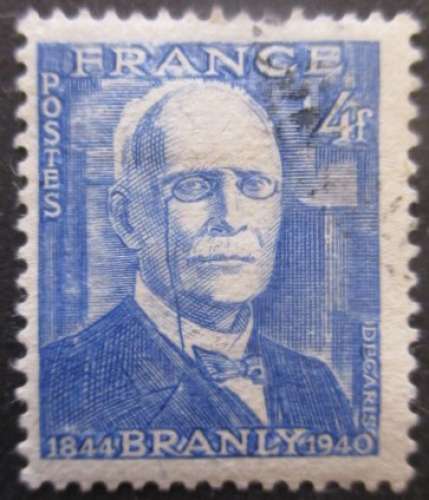 FRANCE N°599 Edouard Branly oblitéré