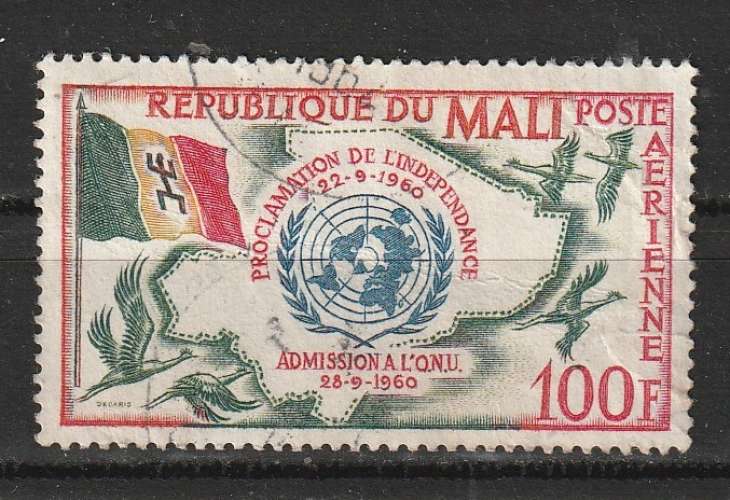 Mali Poste Aérienne 1961 YT PA 12