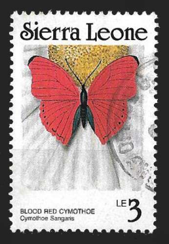Sierra Leone 1989 - Y&T 1078 (Oblitéré) - papillon