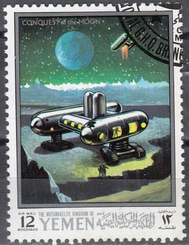 Yemen 1969 Michel 746A O Cote (2007) 0.25 Euro Apollo 10 La conquête de la Lune Cachet rond