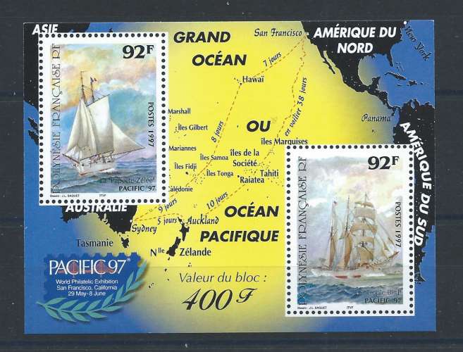 Polynésie Bloc N°22** (MNH) 1997 - Exposition philatélique 