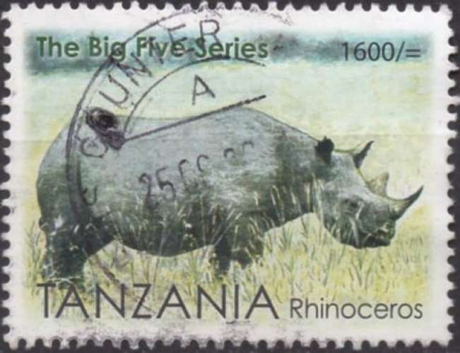 8081 - Y&T n°??? - oblitéré - Rhinocéros - 201? - Tanzanie