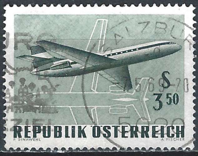 Autriche - 1968 - Y & T n° 64 Poste aérienne - O. (3