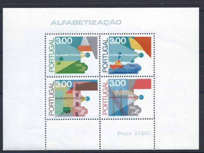 Portugal Bloc N°18** (MNH) 1976 - l'Alphabétisation