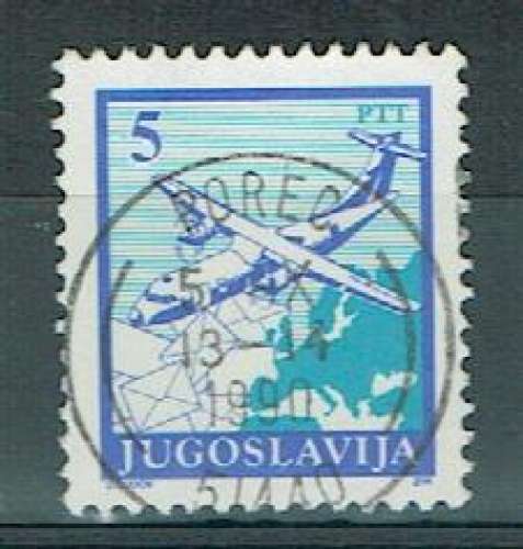 YOUGOSLAVIE 1990 - YT 2275A OBLITÉRÉ DENT.121/2.