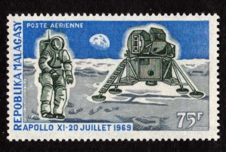 Madagascar 1970 PA  Y&T 112 ** Apollo XI