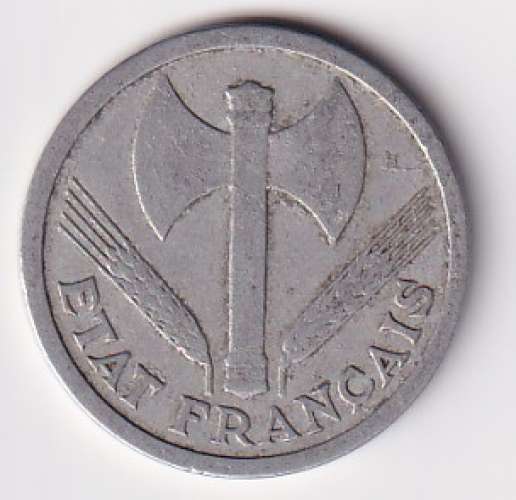 France 1943 Pièce 2 Francs Francisque  