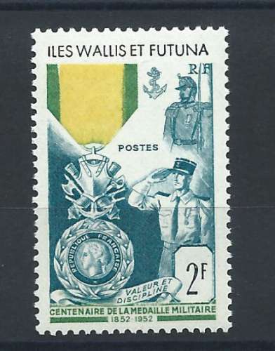 Wallis et Futuna N°156** (MNH) 1952 - Centenaire de la Médaille Militaire
