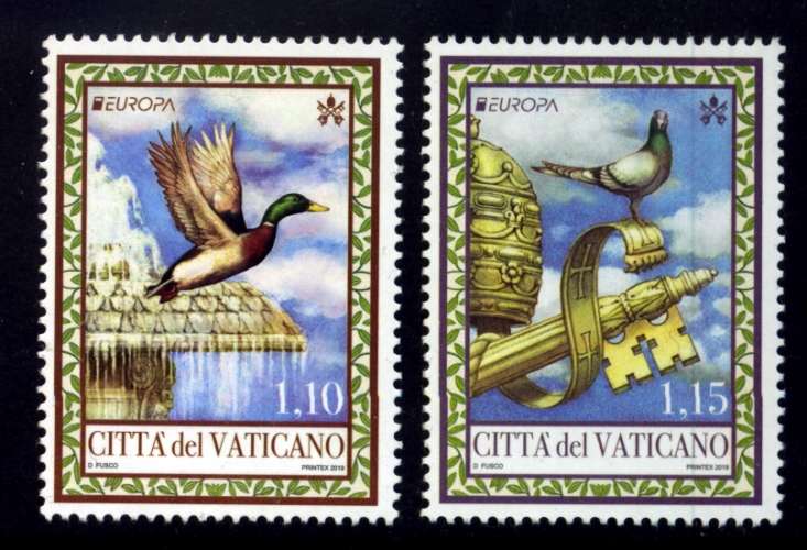 VATICAN 2019 Y&T 1816 - 1817 NEUF ** EUROPA