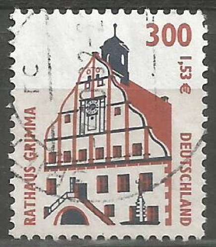 Allemagne - 2000 - Y&T n° 1974 - Obl. - Hôtel de Ville de Grimma