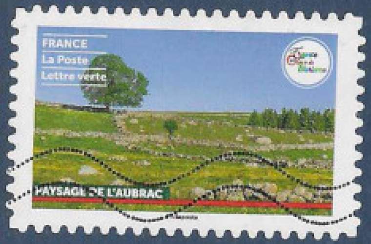 FRANCE 2021 : yt 2035 Oblitéré/Used  # France Terre de tourisme - Paysage de l'Aubrac