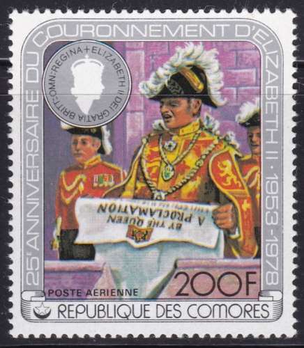 Comores République - Poste aérienne - Y&T N°141** - 25° Anniv du couronnement